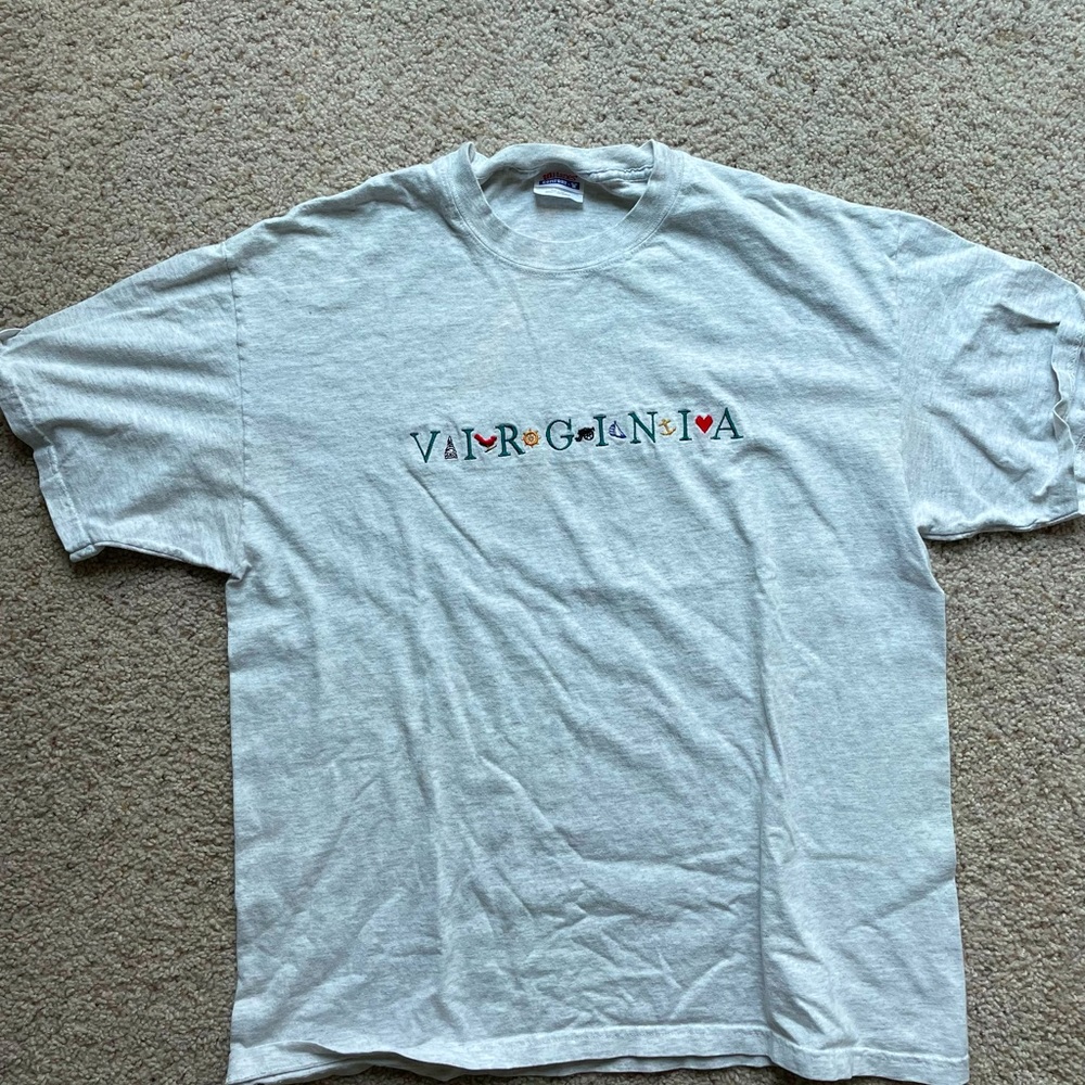 Embroidered Virginia Tee